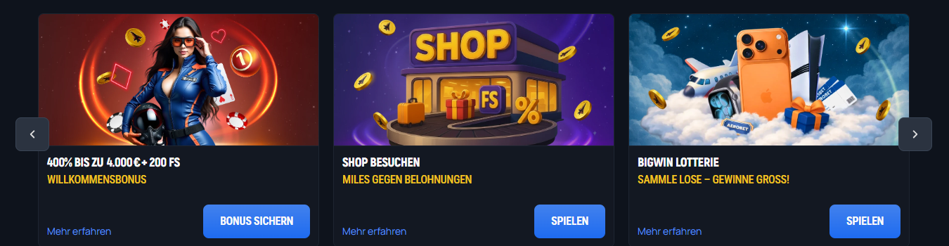 Erhalten Sie 4000 € und 200 Freispiele als Willkommensbonus